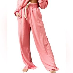 Ampersand Avenue Performance Fleece Free Time Wide Leg Pant